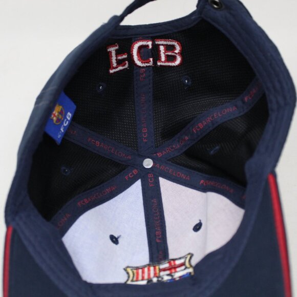 FC Barcelona Hat Adult Adjustable Blue/Red FCB Football/Soccer Baseball Cap - Picture 8 of 12
